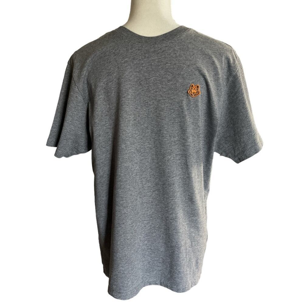Kenzo Heather Gray men's T-shirt Size Medium plain with logo